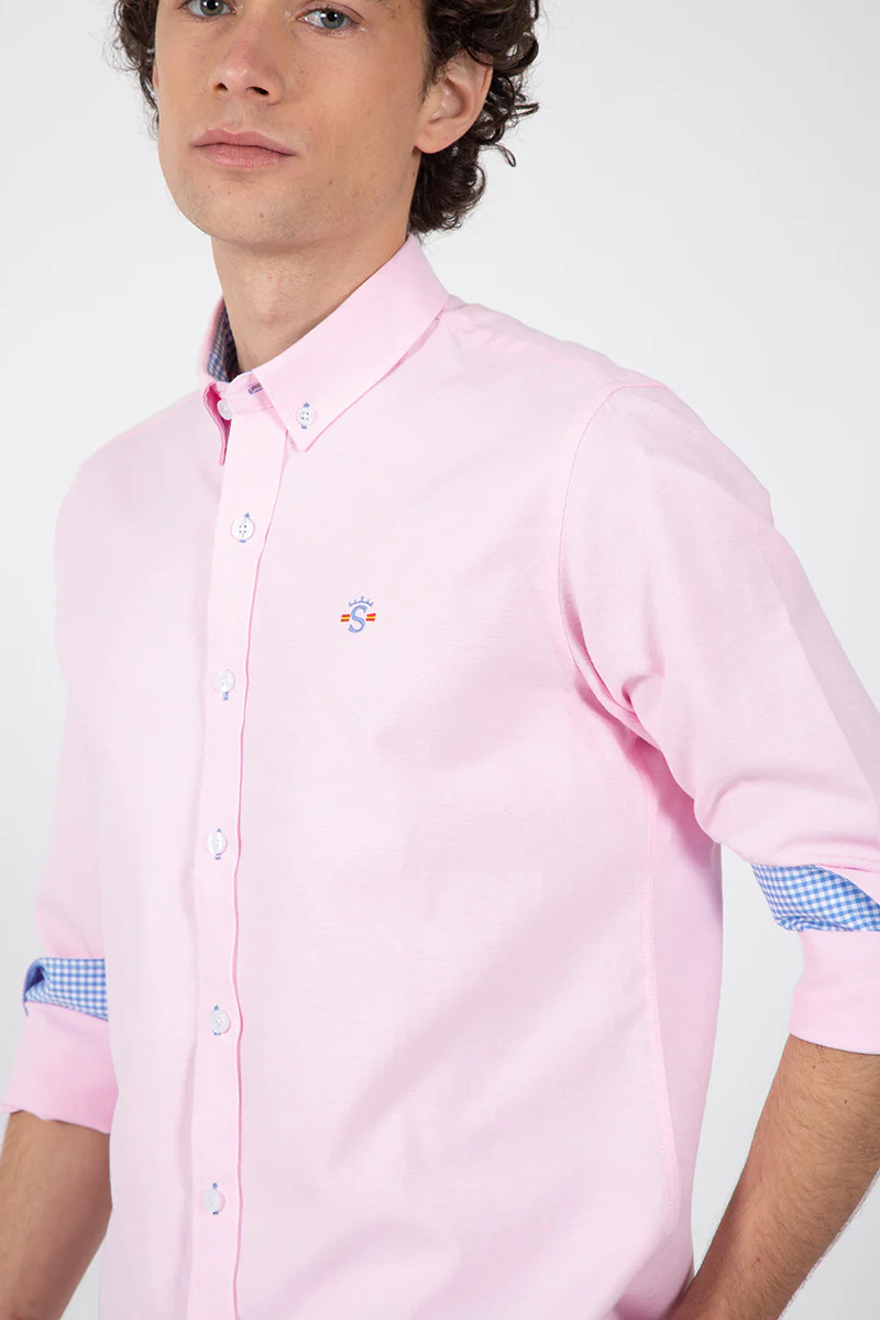 Camisa rosa Oxford - Image 4