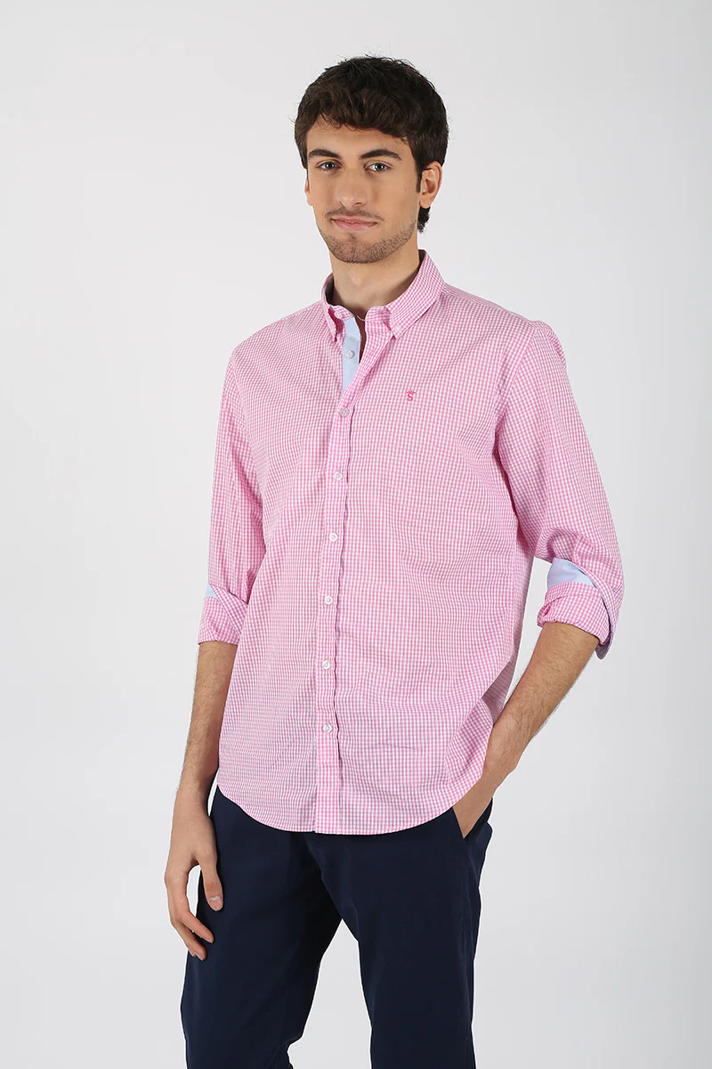 Camisa Cuadro Vichi Rosa - Image 4