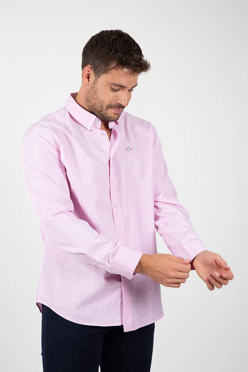 Camisa Cuadro Vichi Mini Rosa - Image 3