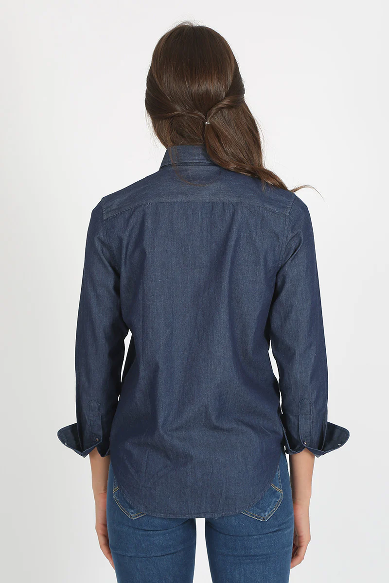 Camisa Suelta Denim Azul - Image 3
