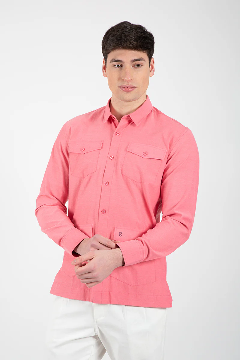Camisa Guayabera teja - Image 4
