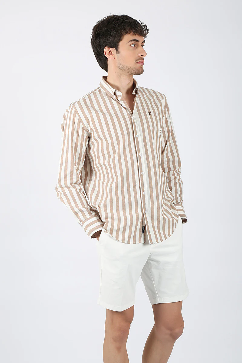 Camisa Rayas Tostado - Image 2
