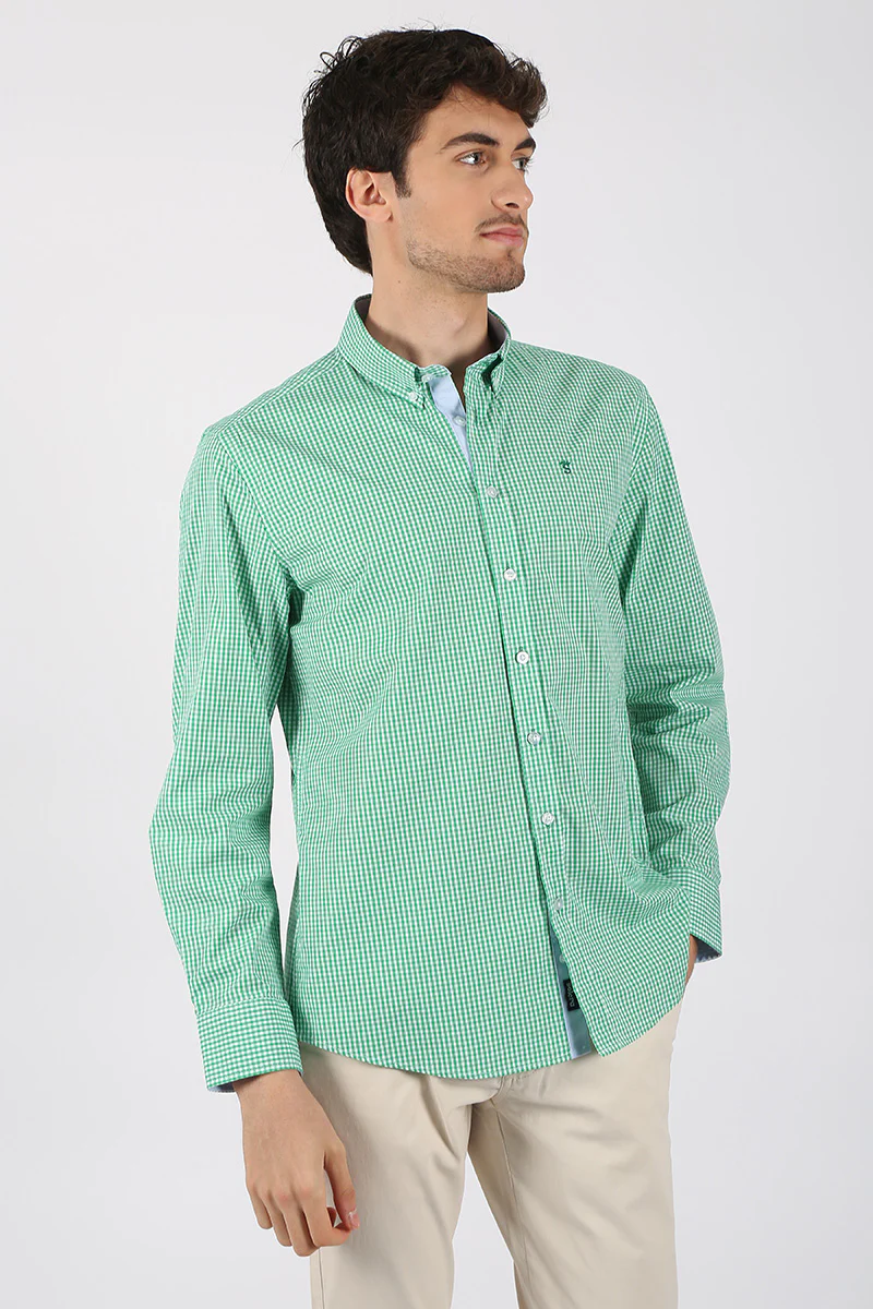 Camisa Cuadro Vichi Verde - Image 5