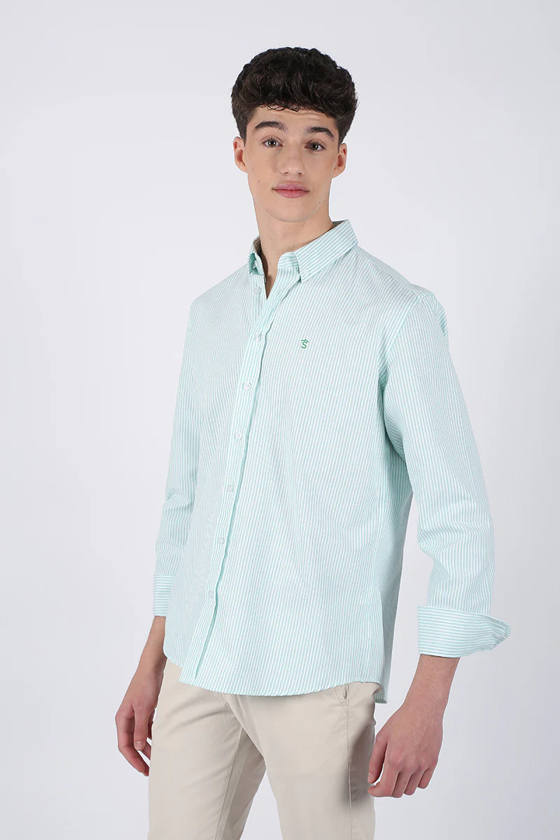 Camisa Rayas Verde - Image 2