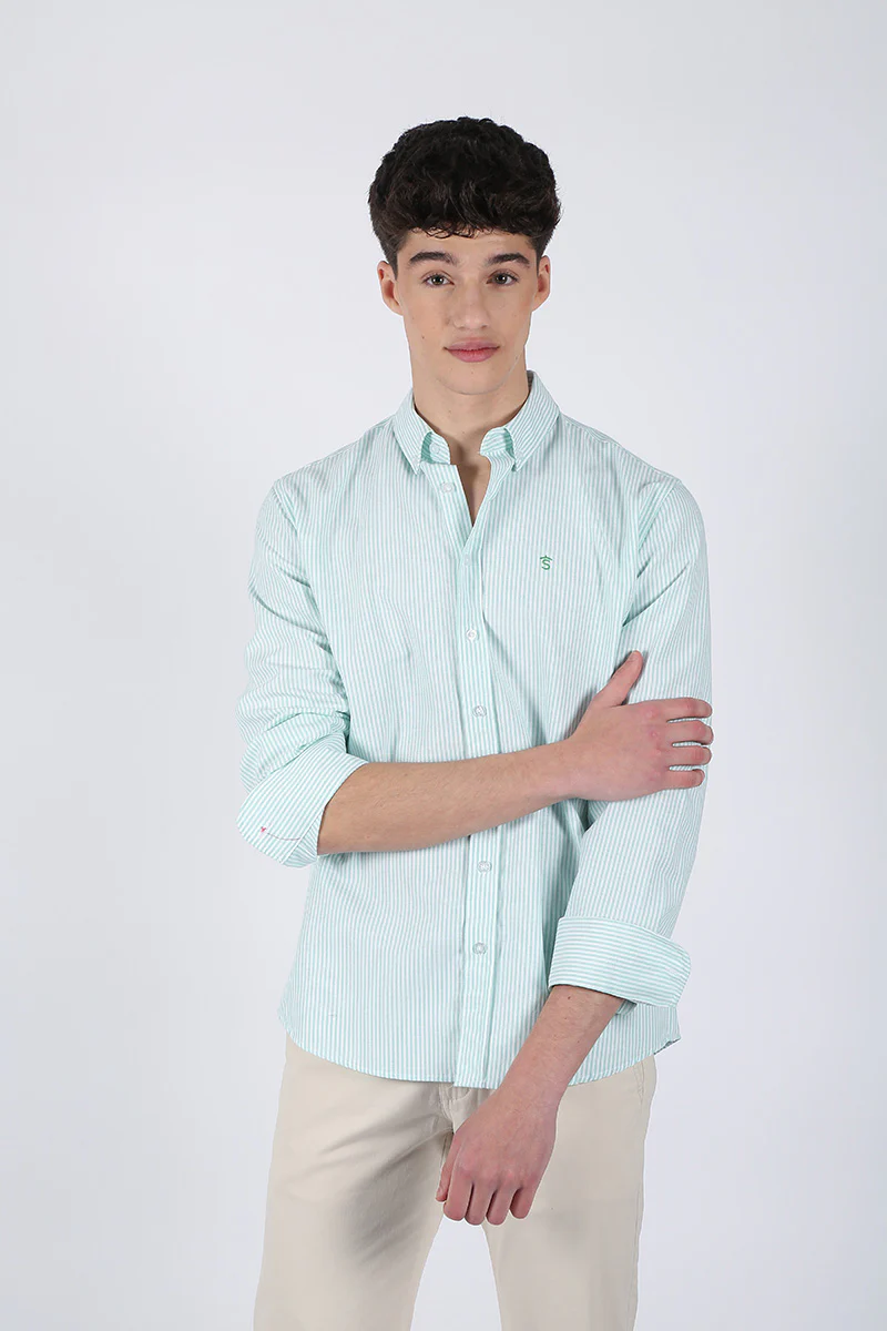 Camisa Rayas Verde - Image 4