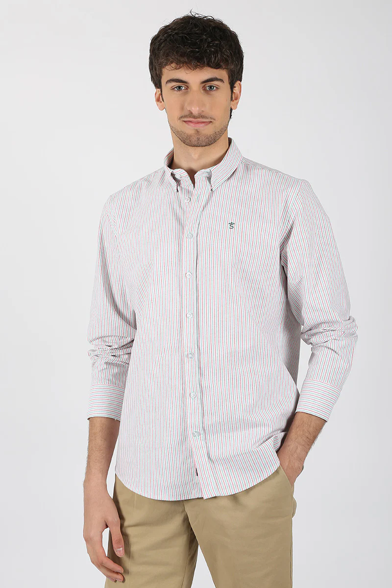Camisa Rayas Verde y Rojo - Image 2
