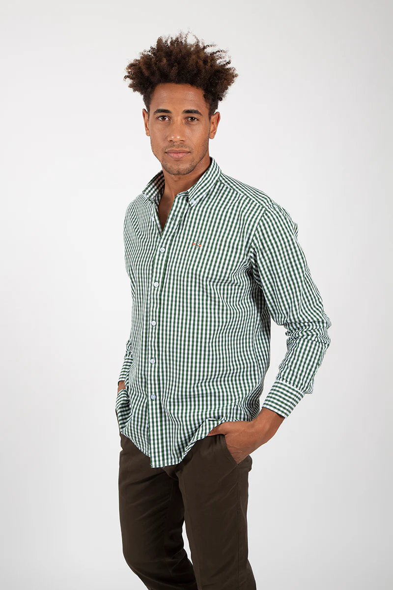 Camisa cuadro Verde