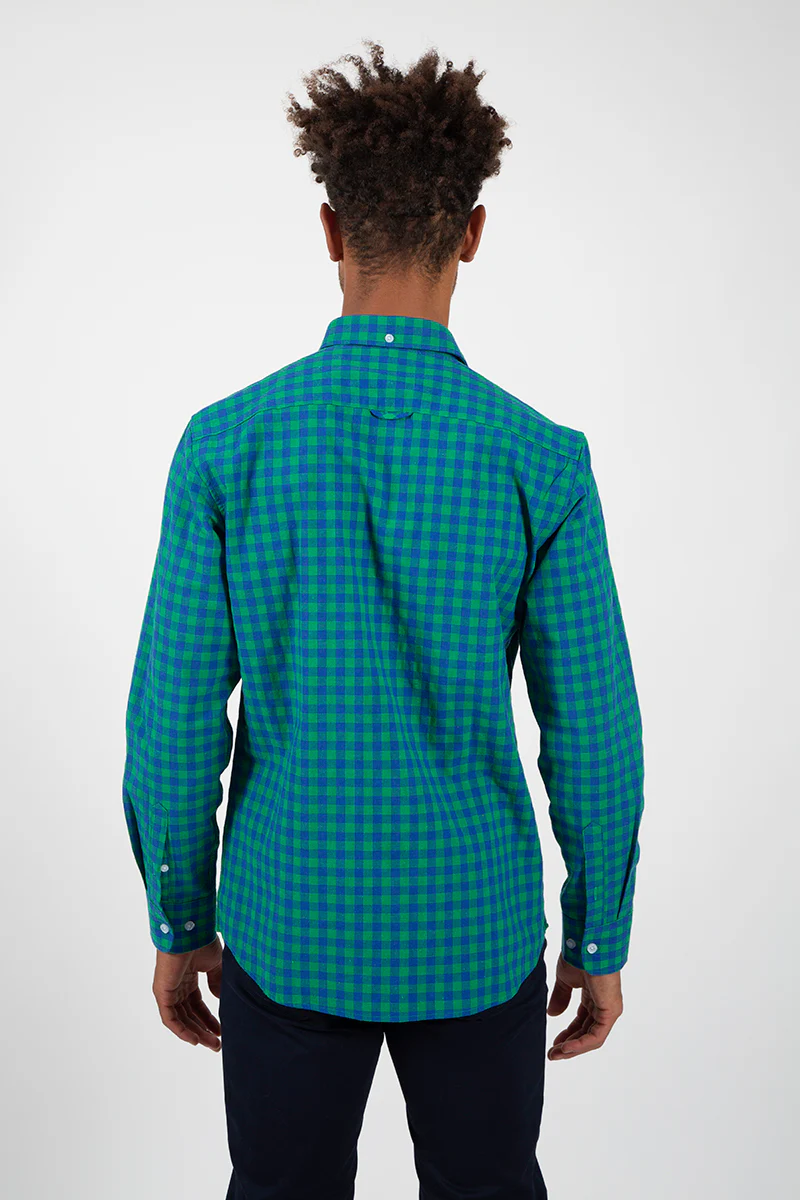 Camisa cuadro marino Verde - Image 2