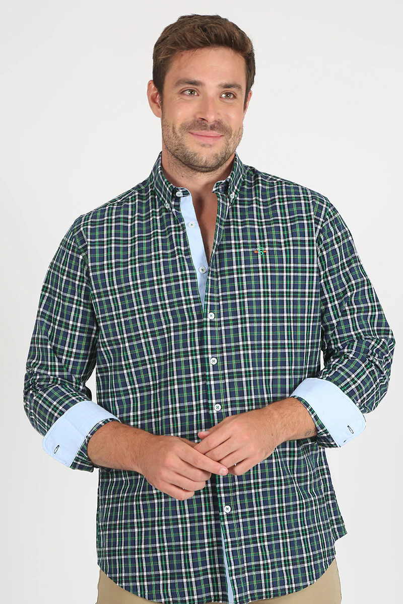 Camisa cuadros Verde