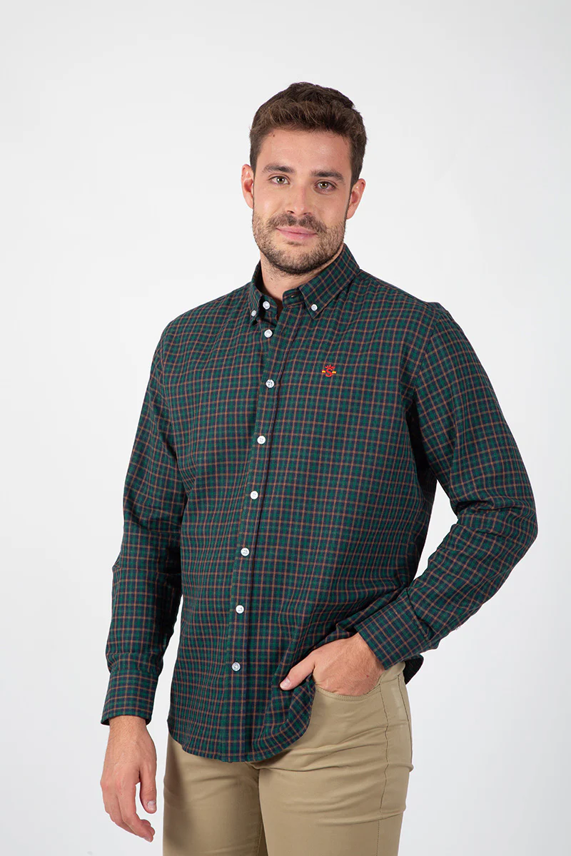 Camisa Cuadros Verde Botella - Image 2