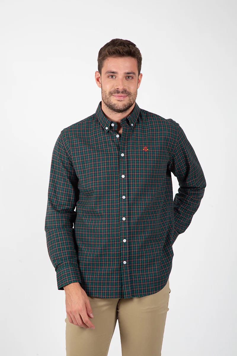 Camisa Cuadros Verde Botella - Image 3
