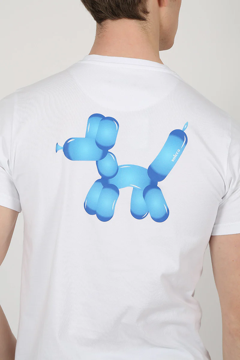 Camiseta perro Globo Blanca - Image 3