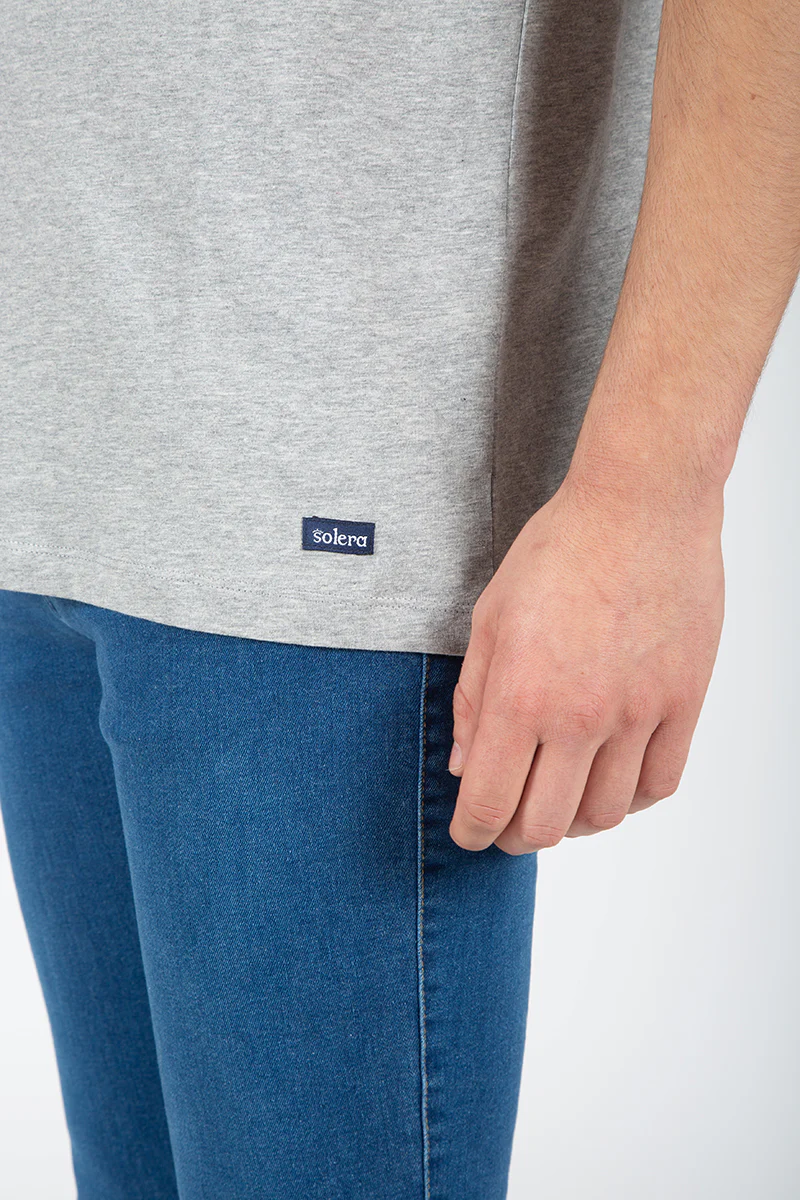Camiseta gris melange - Image 4