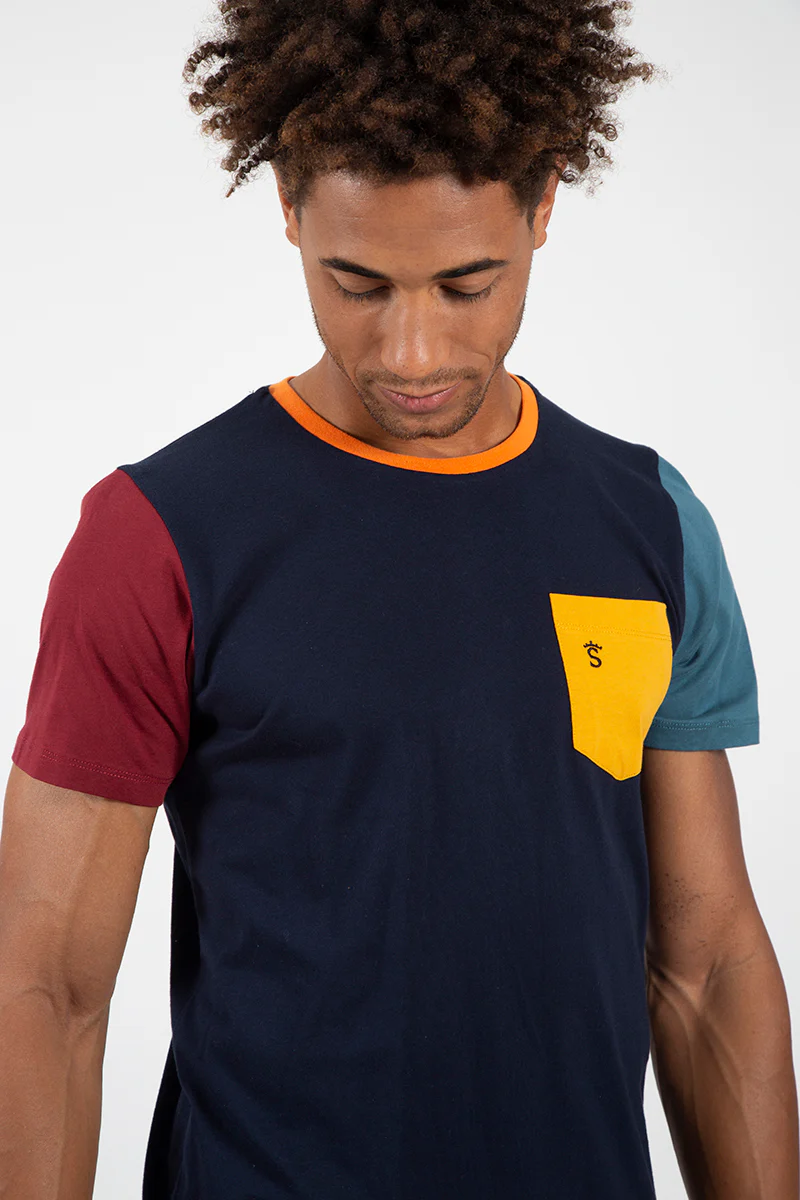 Camiseta combi bolsillo Marino - Image 6