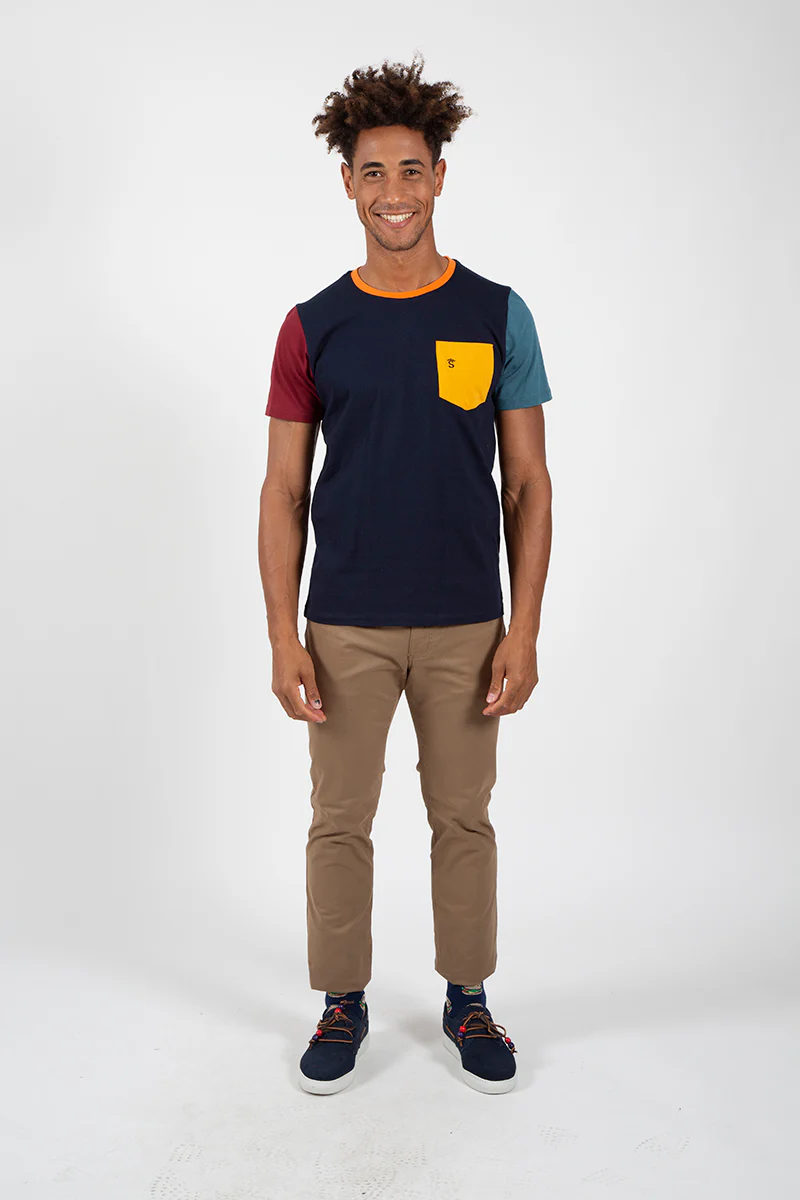 Camiseta combi bolsillo Marino - Image 7