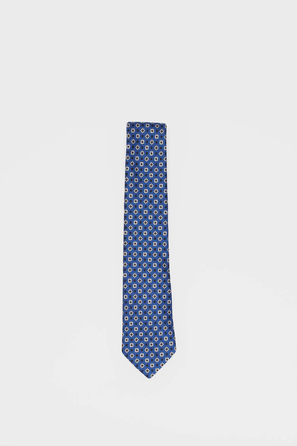 Corbata Flor Azul Y Marrón - Image 2