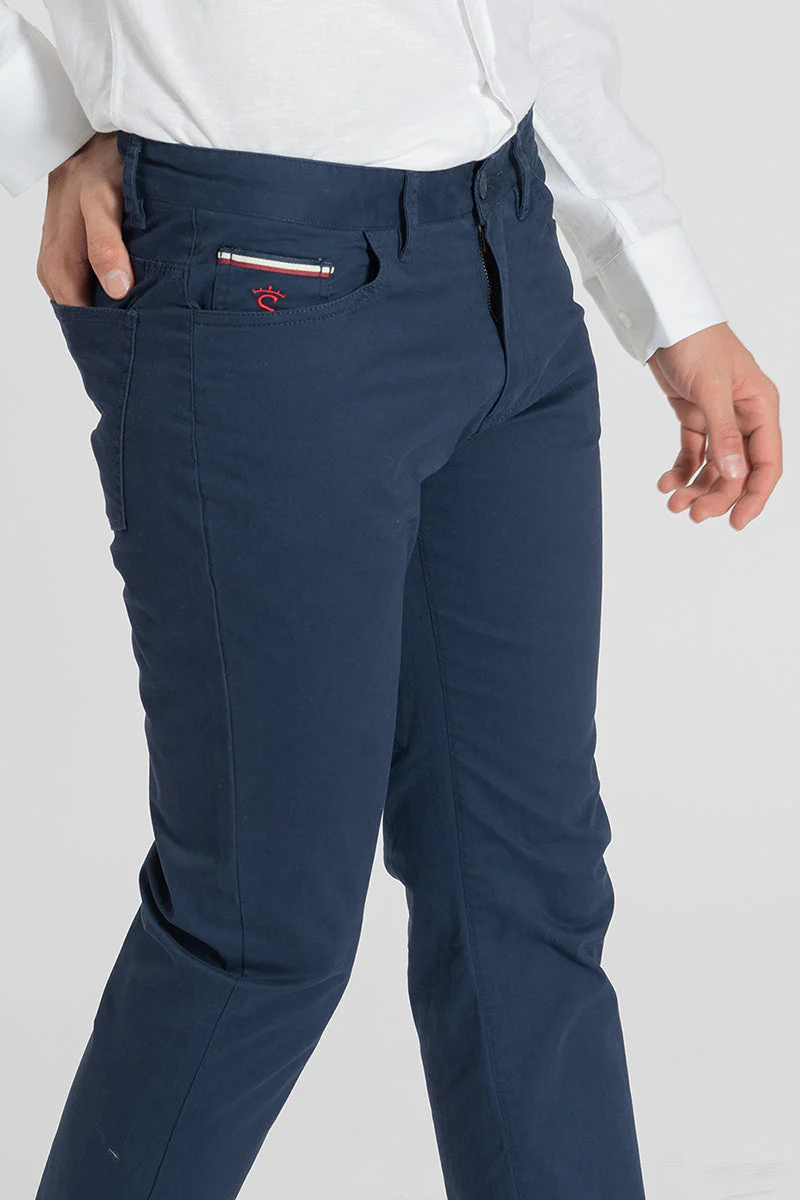 Pantalón 5 bolsillos Marino