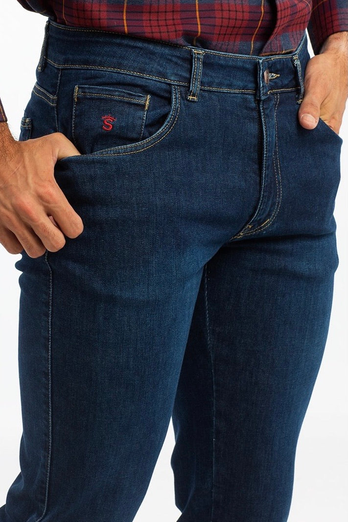 Pantalón Tejano Oscuro - Image 2
