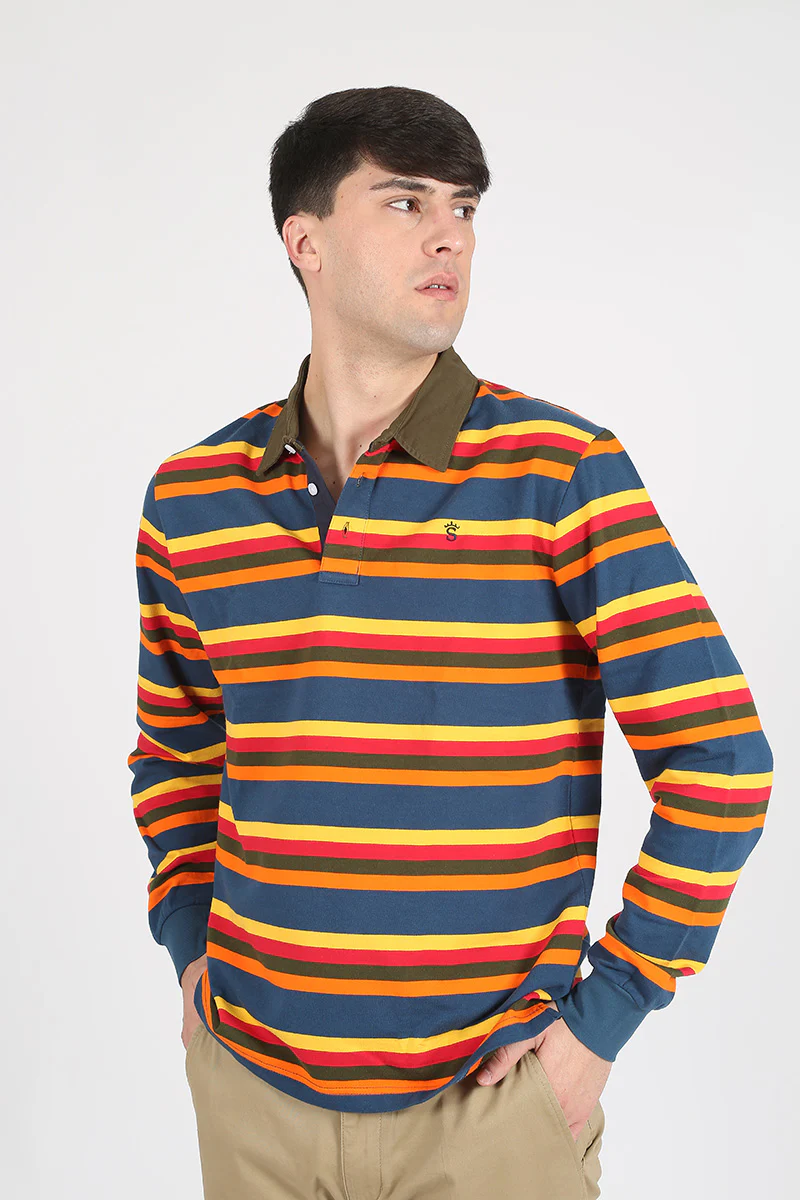 Polo rayas rugby colores