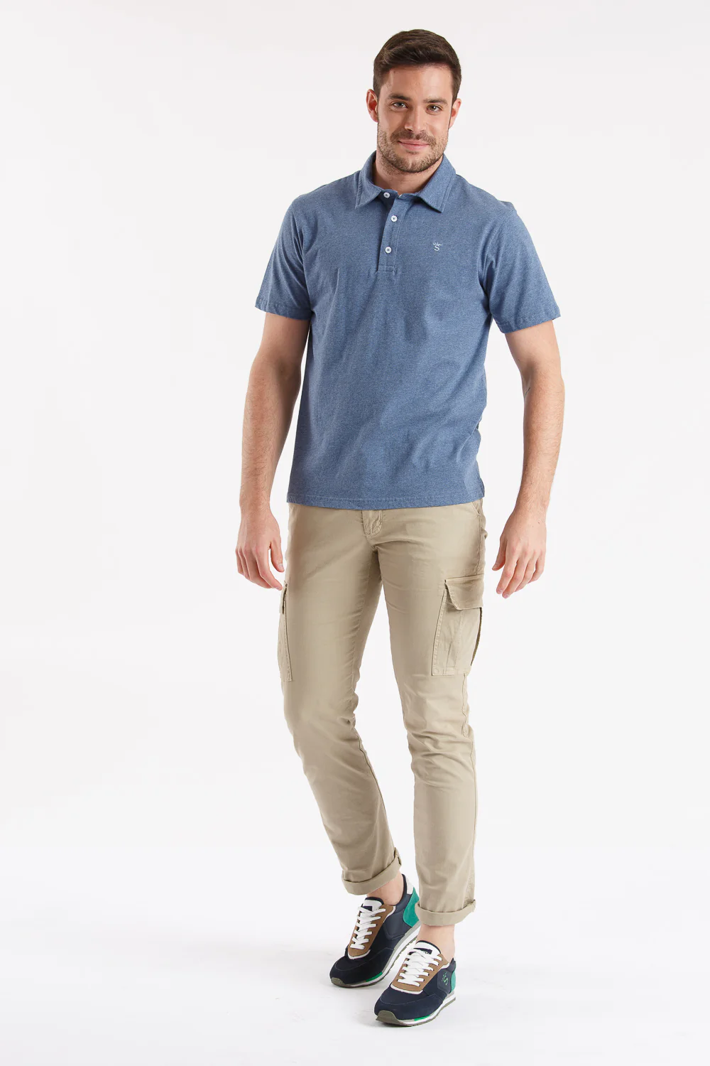 Polo azul melange - Image 8