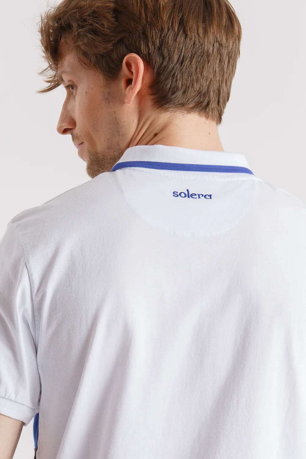 Polo golf Blanco marino azulon - Image 11