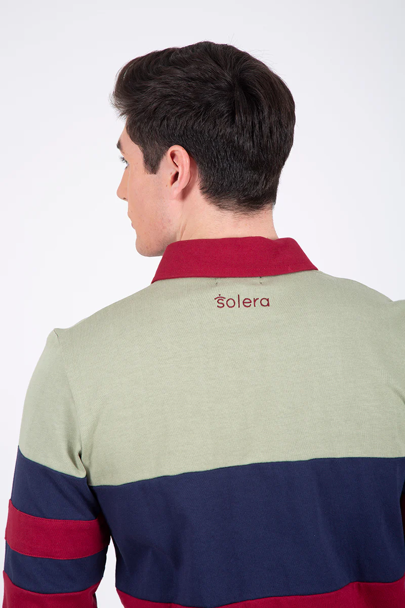 Polo Bandas Burdeos - Image 2