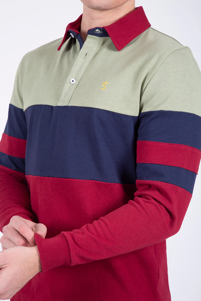 Polo Bandas Burdeos - Image 5