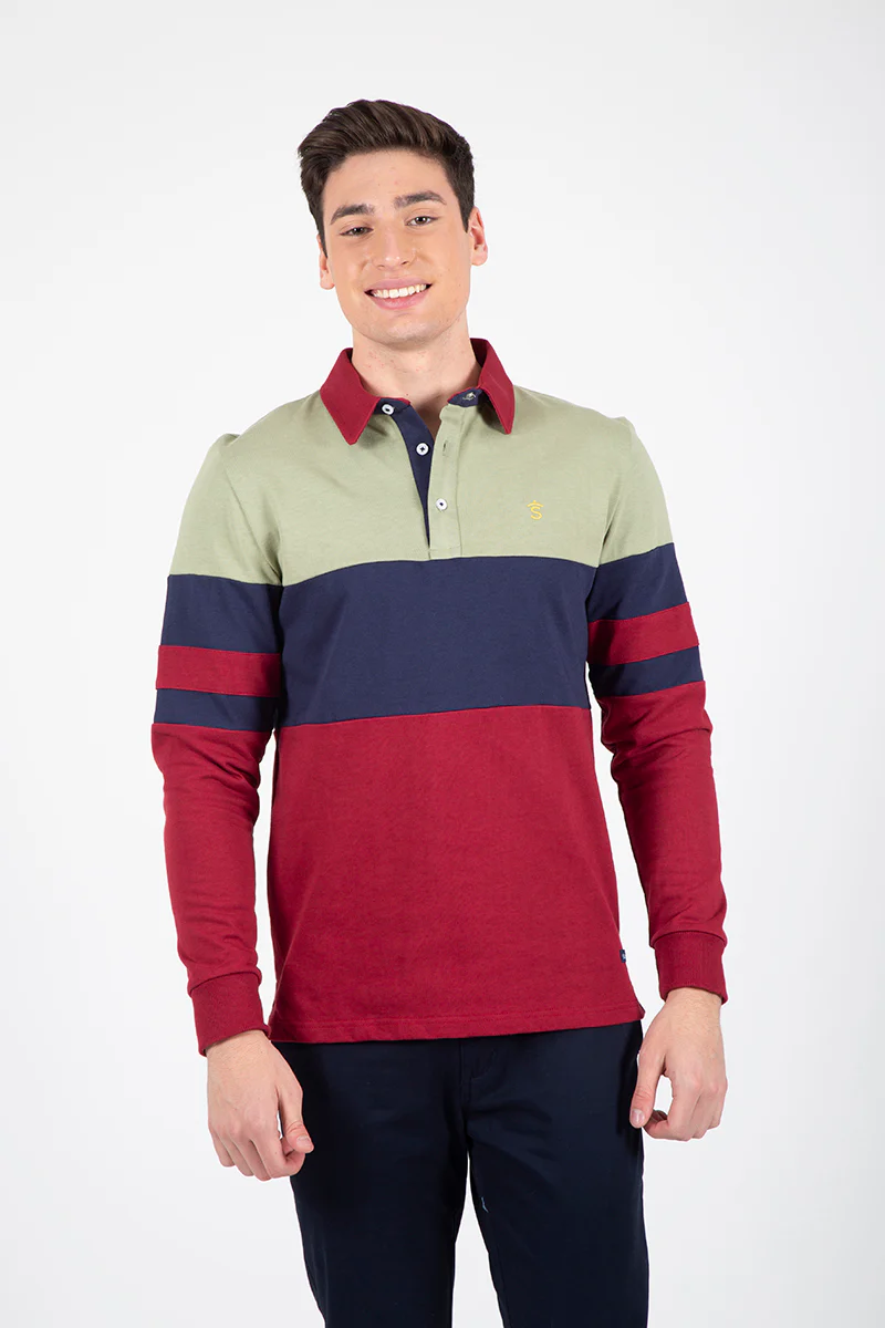 Polo Bandas Burdeos - Image 6