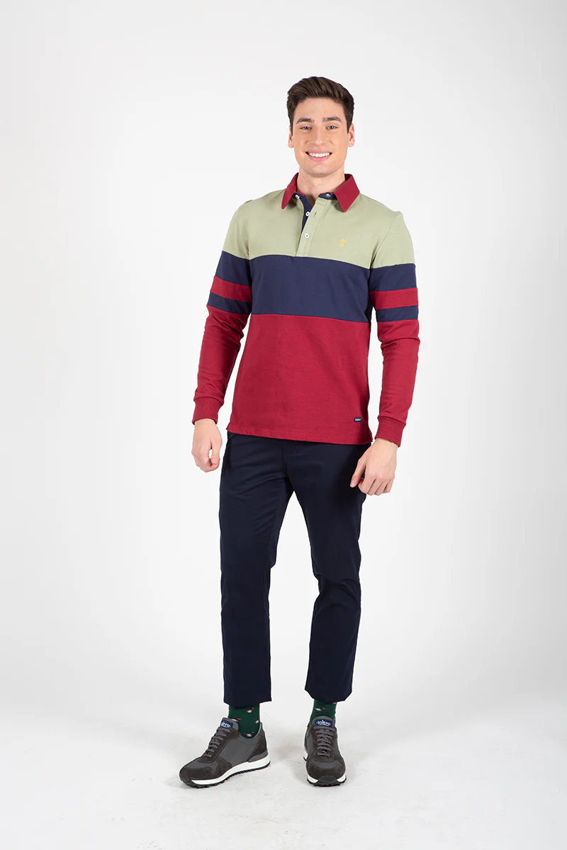 Polo Bandas Burdeos - Image 7