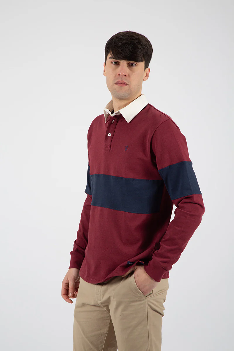 Polo franja Granate - Image 2