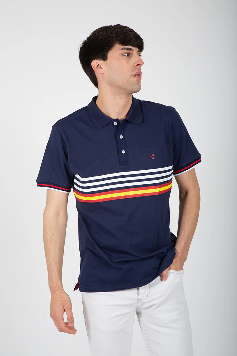 Polo marino franjas España - Image 2