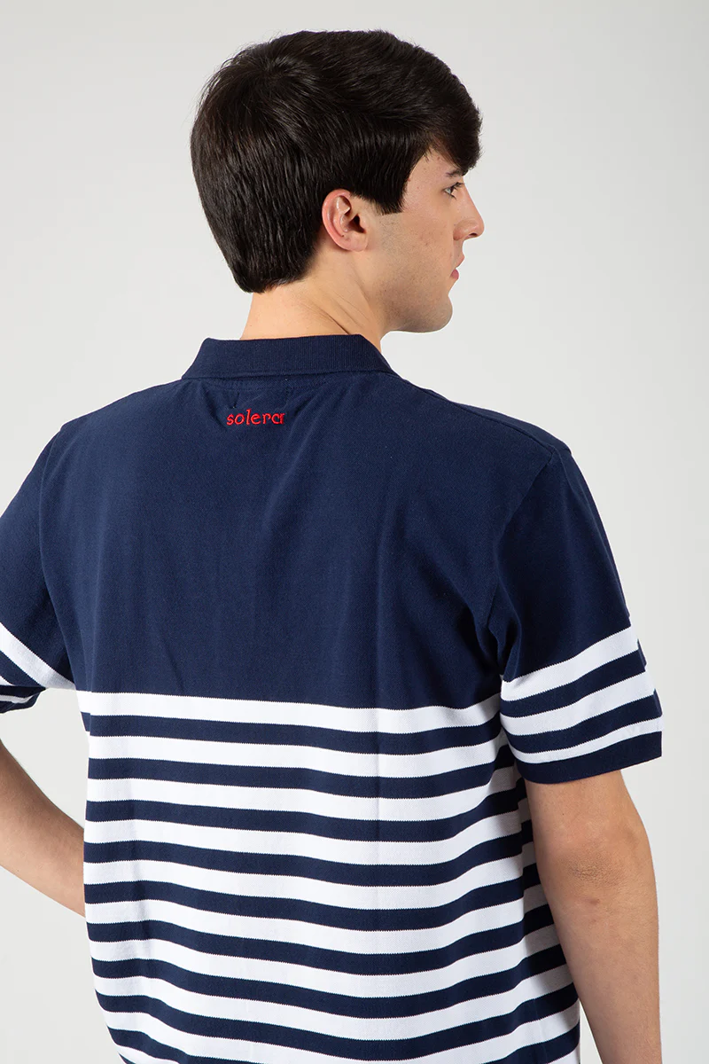 Polo rayas marino - Image 3