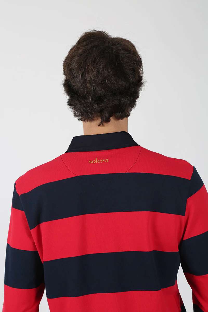 Polo rugby marino Rojo - Image 5