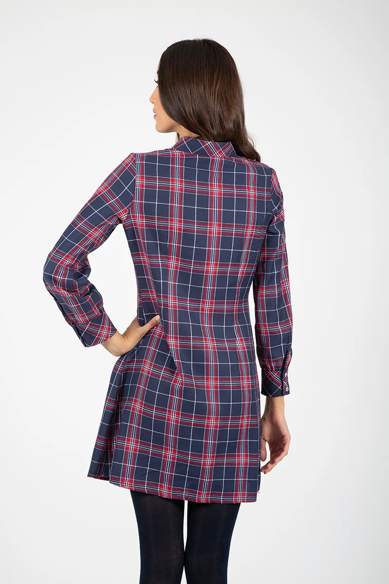 Vestido marino camisero volantes - Image 7