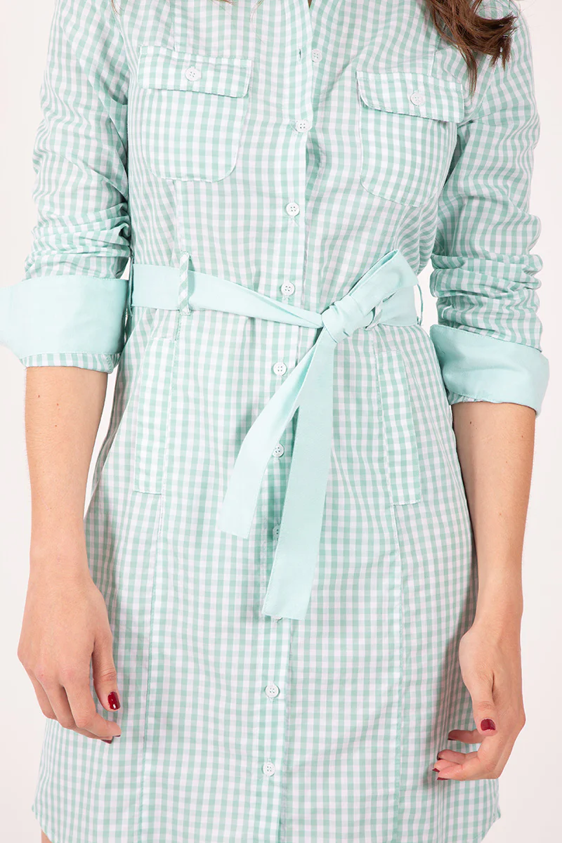 Vestido Cuadro Agua - Image 3