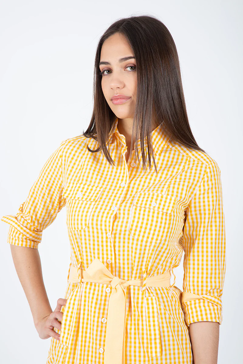 Vestido Cuadro Amarillo - Image 4
