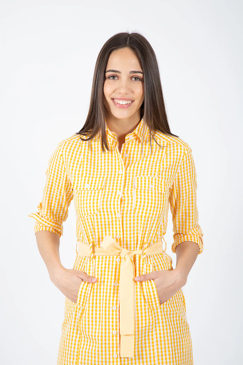 Vestido Cuadro Amarillo - Image 5