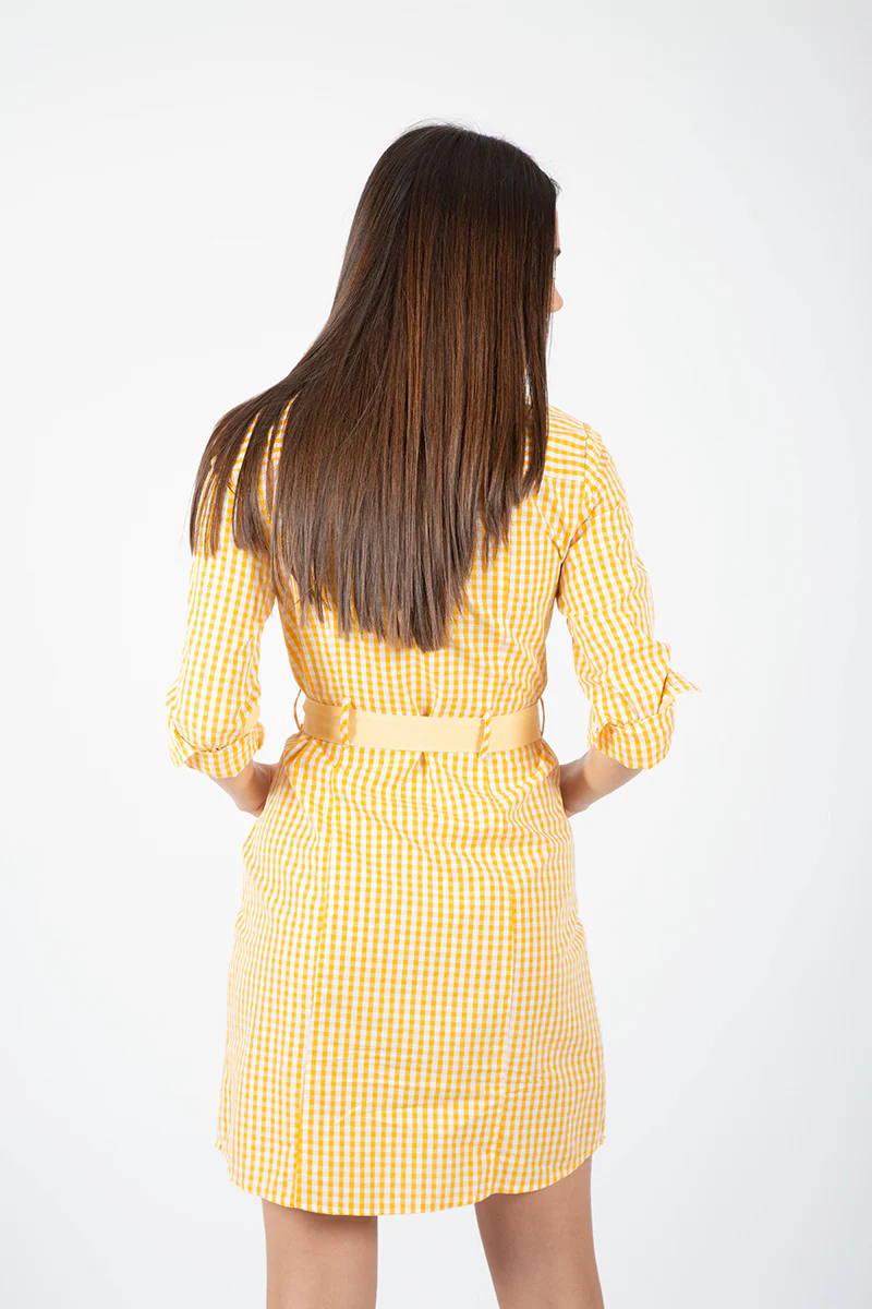 Vestido Cuadro Amarillo - Image 6