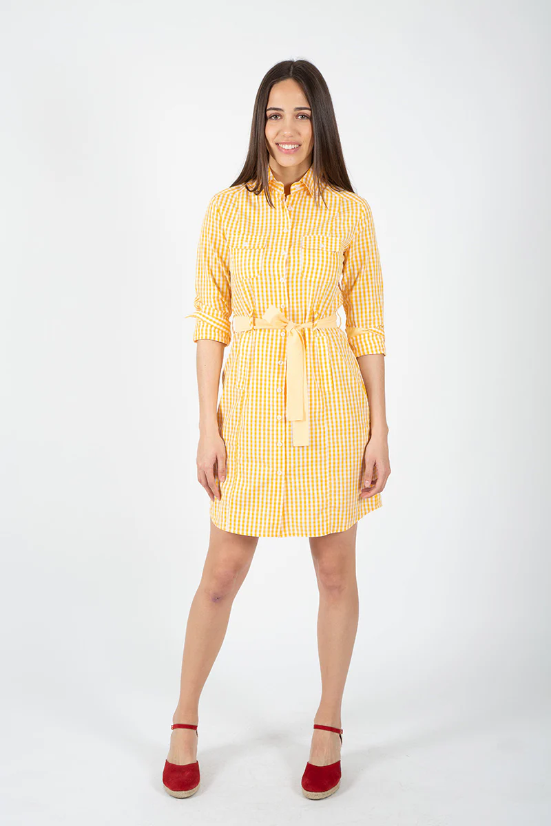 Vestido Cuadro Amarillo - Image 7
