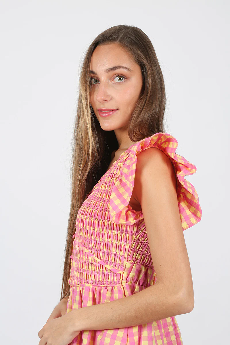 Vestido Alira vichi coral - Image 5
